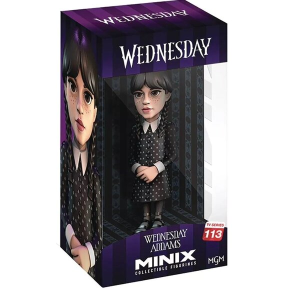 NIB WEDNESDAY Addams Family Vinyl Minix Collectable Figurine TV Series 113 - Picture 13 of 13